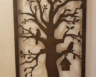 bird tree wall art