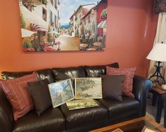 sofa leather italy art