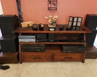 tv stand stereo system