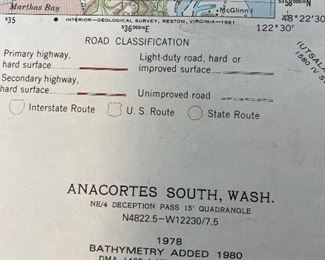 Map of Anacortes, WA