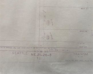 Blueprint Map of Seattle