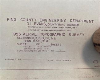 King County Engineering Department, 1953 Aerial Topographic Survey