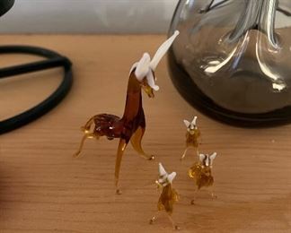 Miniature Glass Deer