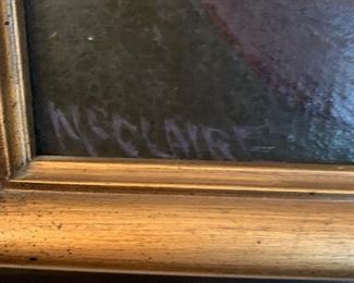 Signed McClaire Painting, Wall Art