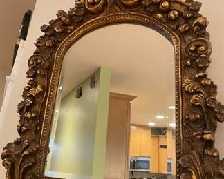 Ornate Gold Framed Vintage Mirror