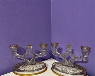 Candle Holder Set, Vintage Candle Holders