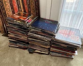 Many vinyl albums