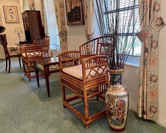 The two rattan chairs are sold.