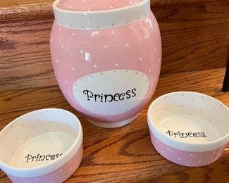 Dog/Cat Bowls and jar for your pet treats