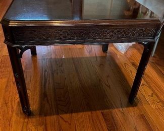 Great little wooden polished end table