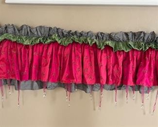 Custom made valance.