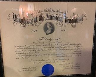 Daughters of the American Revolution