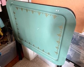 There are 2 or more of these aqua tv trays