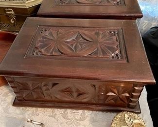 we have 4 of the carved boxes