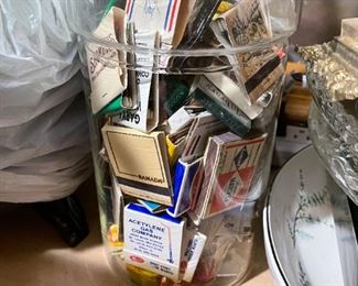 lots and lots of match books