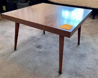 MCM end square table.  We have a coffee table to match