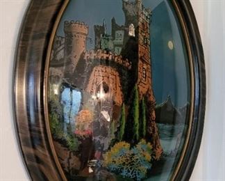 Reverse painted painting 