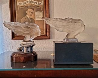 Frosted Glass hood ornaments 