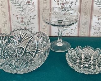 Cut and pressed glass 