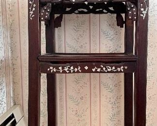 MOP Inlay Table with Marble Top