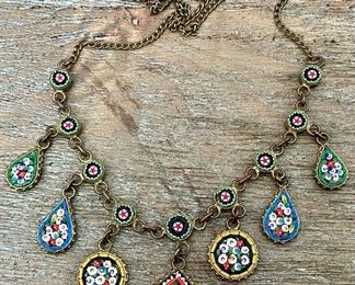 Micro Mosaic Necklace