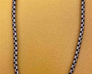 Thick, Heavy Sterling Silver Necklace