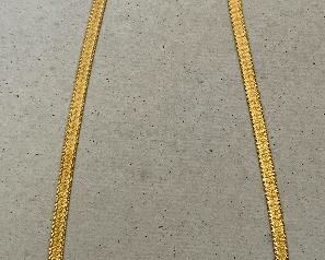 10K Necklace, white and gold