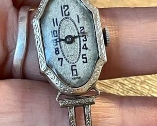 Antique Watch 14K over Sterling