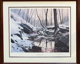 "Red Fox Creek" Paul McGehee 1985 Signed Limited Edition Print (912/2000)