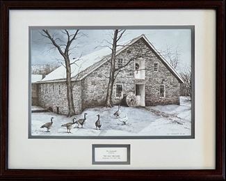 "The Daily Beggars" Dan Campanelli Print In Custom Frame