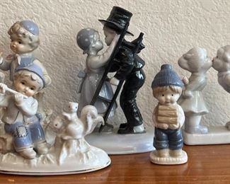 (5) Assorted Ceramic Figurines Including (1) Metzler Ortloff