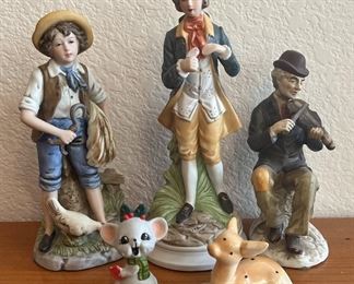 (5) Assorted Ceramic Figurines - Mouse, Deer, And More