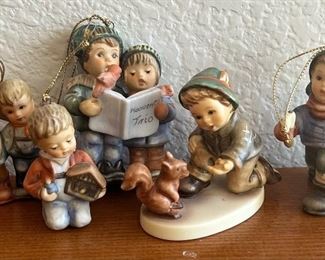 (5) Assorted Goebel Figurine And Ornaments Including "Let's Be Friends"