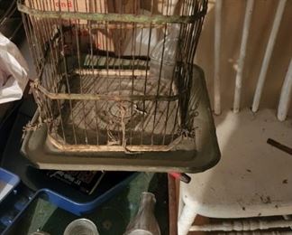 Antique birdcage