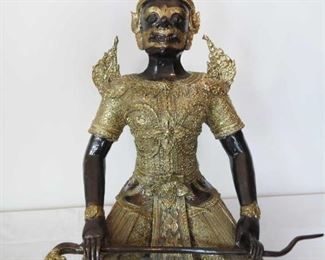 Thai Monkey Men Bronze Statues.. 22" Tall