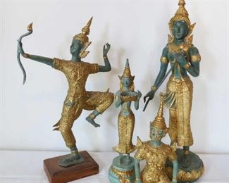 Thai Bronze Statues