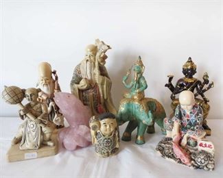 Grouping of Chinese Figurines