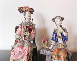 1920's Chinese Enamel Figurines $200 Each