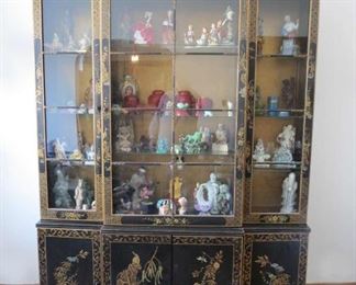 Chinoiserie  Display Case 55" wide 14" deep 80" tall $1,000.00