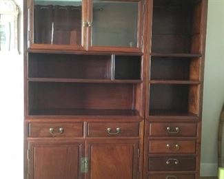 Contemporary 4 piece Rosewood Cabinet - 79.5in tall x 60in wide x 16in deep,