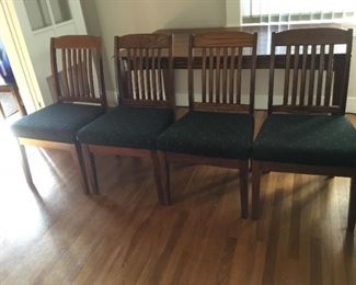 4 Mission Style Dining Chairs