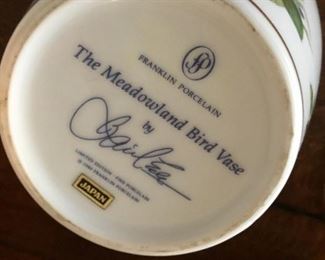 Franklin Mint Vase marks.