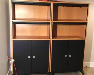 2 IKEA Cabinets. Each  (69in H x 33.5in W x 16.75in D). 