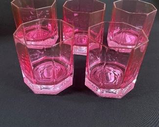 Versace Medusa Lumiere Rhapsody Red Whiskey Glasses. We have 5. Bye Rosenthal