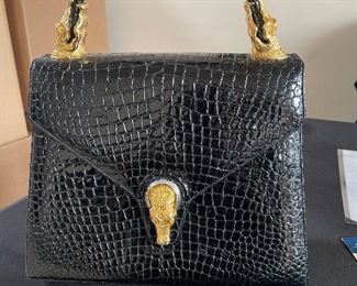 Printed faux alligator skin bag from Finesse La Mode (we have 2)