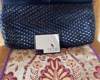 DeVecchi Black Weave CLUTCH