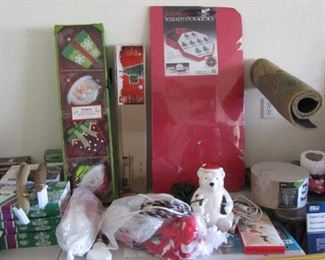 LOTS of Christmas decorations and lights.