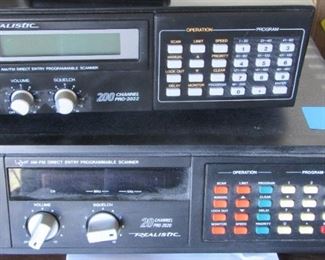 (2) Vintage Police scanners - Both Realistic brand.