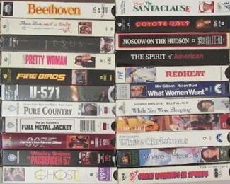 Over 100 great VHS tapes.