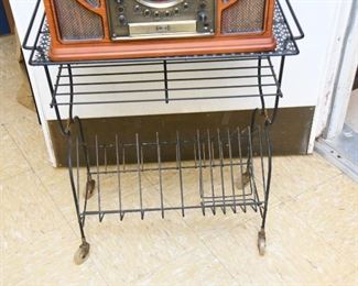 Vintage Record Player Stand